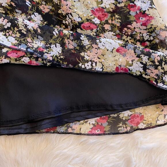 Express Floral Print Off Shoulder Mini Dress XS - Picture 6 of 11